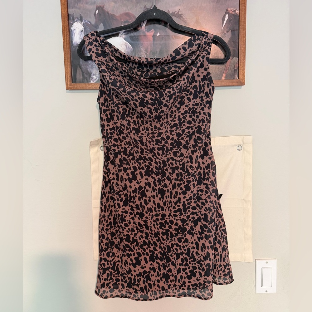 Leopard Print Sleeveless Dress